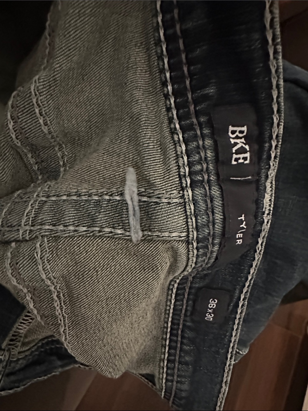 BKE Tyler Men's Jeans — Gray/Black Wash
